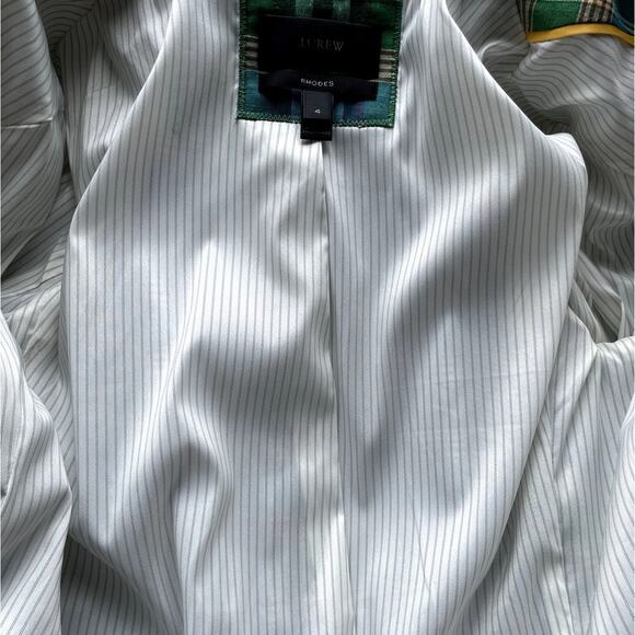 J. Crew Green Plaid Blazer - Picture 6 of 10